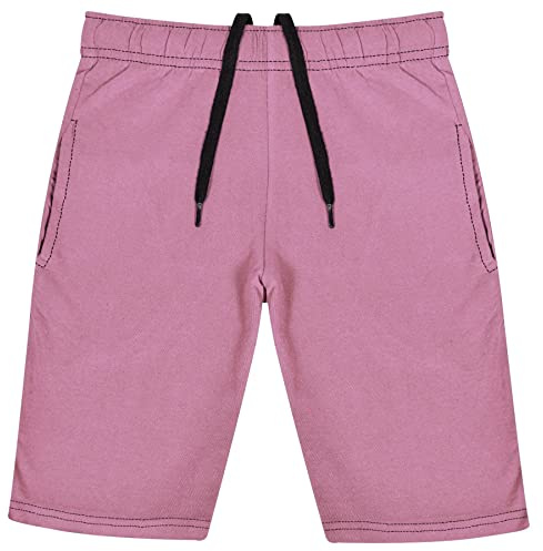 A2Z 4 Kids Girls 100% Cotton Shorts Comfort Stretch Pants - Shorts S08 Baby Pink 5-6