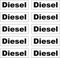 Stickerloveshop 10x Aufkleber Flüssigkeiten Kraftstoff Kennzeichnung Tankdeckel Kanister Auto Hinweis Brennstoffe AdBlue Benzin Gemisch Diesel Wasser Aspen Super (Diesel)