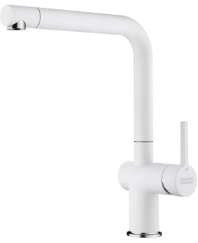 Franke Active L Rubinetto da Cucina Polar White Bianco con Bocca Girevole 115.0653.376