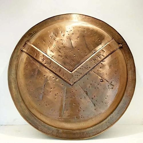 Great King Leonidas Spartan Shield, LARP, Combat Shield, Mittelalterschild, Spartan Shield, King Leonidas 300 Mittelalter 18 Gauge Stahlschild