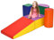 LIFEZEAL Softbausteine zum Klettern & Rutschen, Schaumstoffbausteine aus PU & EPE für Kinder, Riesenbausteine Großbausteine Mehrfarbig, für Kinderzimmer & Kindergarten (Stil 4)
