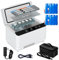 TRAGLO Enfriador de insulina,Nevera portátil para insulina,Mini Nevera para medicinas,Nevera para medicinas Temperatura Ajustable con batería Pantalla LCD Alarma y Bolsa 4battery