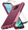 Jeylly Funda para Xiaomi Redmi Note 9 Pro con protector de pantalla de vidrio templado [2 unidades], funda protectora resistente a prueba de golpes para Xiaomi Redmi Note 9 Pro/Note 9 Pro Max/Note 9S,
