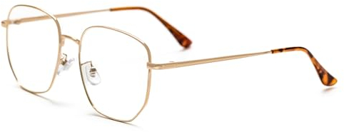 KAEOISFU Mode Große Metall Lesebrille für Männer und Frauen, Robuste Gross Blaues Licht Blockierendes Computerlesegerät, Anti-Ermüdung der Augen Computer Presbyopie Brille Gegen Augenermüdung