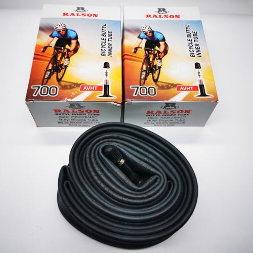 Ralson 2X Schlauch 28 Zoll | AV Ventil 35mm | 700x28/45C | ETRTO: 28 bis 47-622/635 | 700C Fahrrad Schläuche Citybike Trekking Touring Bike