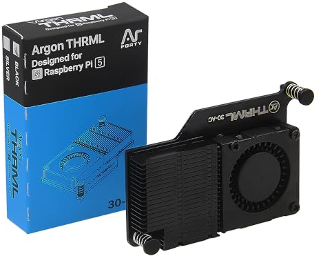 Argon THRML 30mm Active Cooler for Raspberry Pi 5 - Black