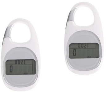 Toddmomy 2piezas Contador De Pasos Profesional Podómetro Compacto y Conveniente para Caminar y Hacer Ejercicio para Viajes y Senderismo Color Aleatorio Monitor De Calorías y Distancia