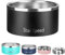 200oz Large Stainless Steel Dog Bowl. Extra Large Dog Water Bowls for Large Dogs with Rubber Bottom, Drop Resistant and Durable, Keeps Cold, Fits Different Size Big Dog Food Bowls. (200 OZ, Black)