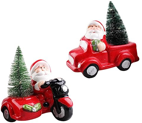 Ciieeo 2St Weihnachtsschmuck LED-Licht Lichthausdekorationen für zu Hause Weihnachtssto Auto-Weihnachtsdekorationen Kindergeschenk weihnachtsparty gefallen Haushalt Ornamente Puppe ältere