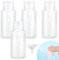 GHVACZS Lot de 4 flacons à Pompe de 200 ML, en Plastique, avec 1 Entonnoir, Convient pour Le Stockage du démaquillant et du nettoyant pour Le Visage