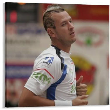 Pascal Hens Legends of Handballspieler, Heimdekor-Poster, Wandkunst, hängendes Bild, Druck, dekorative Malerei, Poster, 50 x 50 cm