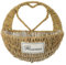 ORFOFE -Panier à Fleurs Suspendu en Forme de Cœur en Matériau de Paille pour Bureau Salon Jardin