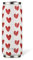 Les ARTISTTES Paris A-4386, Lata isotérmica, termo 500 ml, botella isotérmica sin BPA, reutilizable, boquilla abatible con paja, acero inoxidable, diseño de corazón