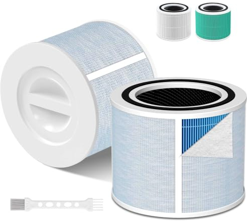 für LEVOIT Core 300 und Core 300S Rauchentfernungs-Filter, für Raucher | Core 300 Ersatzfilter, 4-in-1 HEPA-Filter & Hocheffizienter Aktivkohlefilter & doppelseitige Vorfilter, Gegen 99,97% Rauch