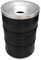 Barrelkings - Poubelle avec Couvercle ignifugé - 200L - Tonneau Metal - Poubelle Metal - Baril Déco