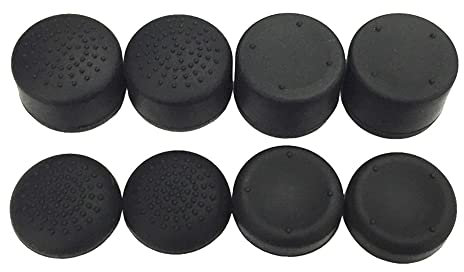 8 piezas de controlador de silicona analógico soporte para pulgar funda de joystick para PS5 para PS4 basculante sombrero antideslizante elevado accesorios de juego