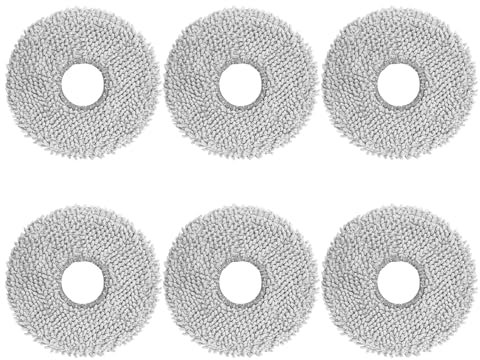 Vacking 6 Serpillières Compatibles pour Xiaomi X20+, pour Dreame L10s Ultra Gen 2 / L10s Pro Ultra heat / L20 / L40 / L40S Pro / X40 / X50 Ultra Complete/Matrix 10 Ultra, pour Mova E30 Ultra