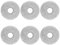 Vacking 6 Serpillières Compatibles pour Xiaomi X20+, pour Dreame l10s Ultra / l10s pro Ultra heat / l40 ultra / X40 / X50 Ultra Complete, pour Roborock Qrevo Series/Saros 10R, pour Mova E30 Ultra
