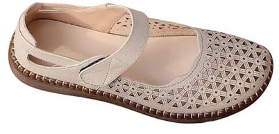 Generico Sneakers Donna Pianta Larga Suola Morbida scavate Scarpe da Ginnastica comode in Maglia a Righe Sneakers Bianche Donna (Grey, 39)