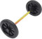 Ciieeo 1Set Outdoor Trash Can Wheel Replacement Wheels with Hollow Shaft for Easy Mobility and Worker Efficiency Compatible with Bins