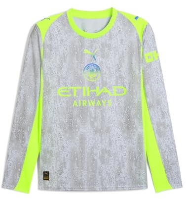 PUMA Manchester City Third Shirt Long Sleeve 2025/26 Season - Replica - Men - Pro Green - Size: L