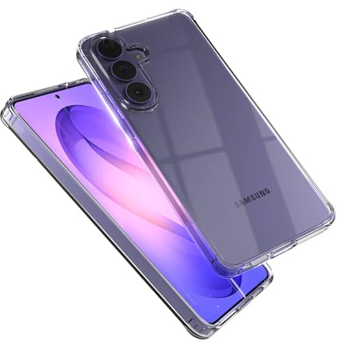EAZY CASE Premium Crystal TPU Hülle kompatibel mit Galaxy S26 Plus mit Kameraschutz, Slimcover, Handyhülle, Silikonhülle, Backcover, Durchsichtig, Klar Transparent