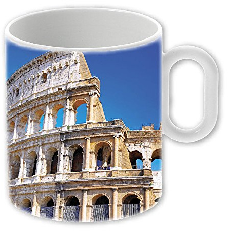 My Custom Style® Tazza Magica in Ceramica Personalizzabile da 325ml Modello Roma - 2 Tazze