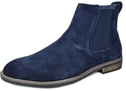 Bruno Marc Men's Chelsea Ankle Boots,Navy,9