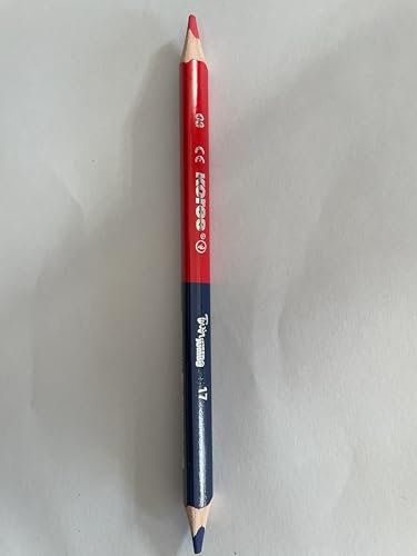 Kores Buntstift Twin Jumbo, 3-kant, 3 mm, 3 Stück, blau/rot