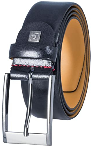 Pierre Cardin Gürtel Herren Vollledergürtel aus Rindleder, 35 mm breit, Gürtel, kürzbar, Ledergürtel, Klassik-Gürtel, schwarz, Größe/Size:85, Farbe/Color:schwarz