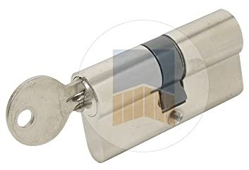 Cylindre double Européen s'entrouvrant en laiton nickelé - 30x90