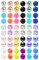 MODRSA 14G 60 Stück Mix Farben Ersatz Kugel Chirurgenstahl & Klar Acryl Stab für Industrial Piercing/Brustwarzenpiercing/Zungenpiercing