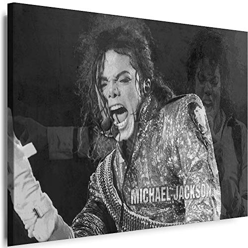 Myartstyle - Bilder Michael Jackson Band 70 x 50 cm Leinwandbild Xxl - Wandbild 1 Teilig - Gerahmter Kunstdruck Musik w-s-2023-0145