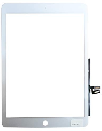 Bucom Touchscreen Display Glas Digitizer Scheibe kompatibel mit ipad 7 2019 A2197 A2198 A2199 A2200 Weiß