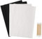 Carbon Transfer Paper and White Paper - Black Graphite Transfer Paper with Tracing Stylus for Wood Burning Transfer, Wood Carving and Tracing (205 Pcs)