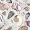 Boston International C902266 IHR 3-Ply Cocktail Beverage Papierservietten, Papier, Muscheln des Meeres