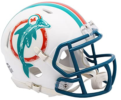 Riddell Mini Football Helm - Speed Miami Dolphins 1980-96