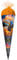 ROTH Geschenk-Schultüte klein Monstertruck Fire 35 cm - rund Tüllverschluss - Zuckertüte Schulanfang