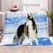 Chickw1 Warm Flanelldecke Kuscheldecke, Super Weiche Soft Wohndecke Flauschige Decke TV-Decke Mikrofaserdecke Sofadecke oder Bettüberwurf Tagesdecke (Husky Hund,130x150cm)