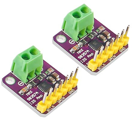 2PCS MAX98357 I2S Audio Amplifier Module, I2S 3W Class D Filterless Amplifier Breakout Audio Board for ESP32