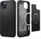 Spigen Mag Armor MagFit Hülle Kompatibel mit iPhone 14 [Speziell Entwickelt für iPhone 14] Kompatibel mit MagSafe Magnetisch Case Handyhülle -Matte Black