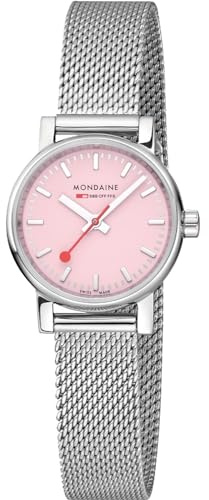 Mondaine Evo2 Damen Uhr analog Quarzwerk mit Edelstahl Armband MSE.26130.SM