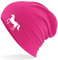 Huuraa Wintermütze Pferd Silhouette Geschenk Fuchsia Pferd Geschenkidee