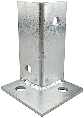Supporto per palo, Base per Pali Staffa Per Palo Di Ringhiera Con Montaggio A Terra, Ancoraggio Per Pali In Cemento Per Terrazze In Legno, Pergole, Patio E Piscine, In Acciaio Inox ( Color : 1 piece ,