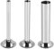 Pltqfdwo 3Pcs Stainless Steel Sausage Stuffer Filling Tubes Funnels Nozzles Spare Parts Filler Tube, Base Diameter:58mm
