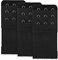 3 Pieces Bra Strap Extenders 3 Hook 3 Row Soft Stretchy Bra Extender Extension Comfortable Women's Brassiere Extenders (Black)