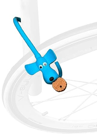 TentHome Kabelschloss Fahrrad Leicht Fahrradschloss Kinder Sicherheitsschloss Erwachsene Roller Schloss Silikon mit Schlüssel Hund-Schlosskopf Fahrradzubehör für Scooter Fahrrad Ebike Babywagen blau