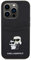 CG MOBILE Karl Lagerfeld Saffiano Schutzhülle mit Kartenschlitz für iPhone 15 Pro (Schwarz)