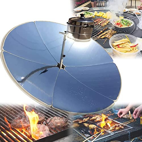 JINGEDD Forno Solare Parabolico,Fornello Solare Portatile da 1800 W,Barbecue da Campeggio All'Aperto Strumento di Cottura,Aree Agricole E Pastorali,Difese di Confine,Avamposti,Isole,Deserti