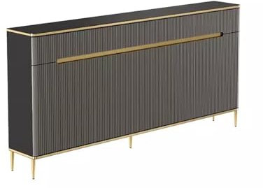 FEELIN Sideboard Drinks Cabinet Indoor Top Slate Sideboard Simple Solid Wood Decorative Wine Cabinet Entrance Tableware Cabinet Sideboards for Living Room